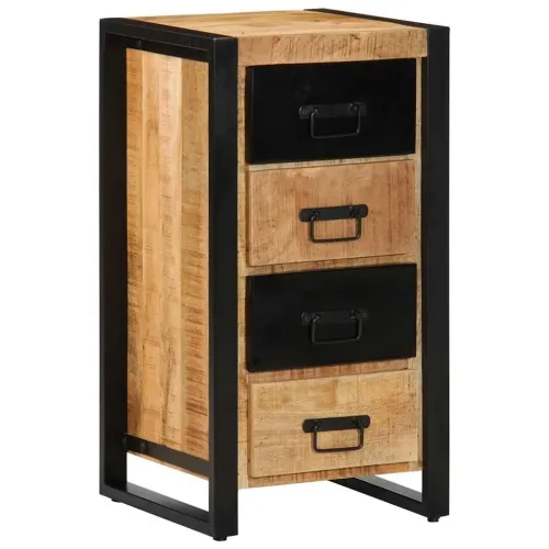 Ormar s ladicama 40x40x90 cm Puno grubo drvo Mango - Smeđa Cijena