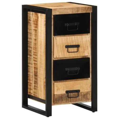Ormar s ladicama 40x40x90 cm Puno grubo drvo Mango - Smeđa Cijena