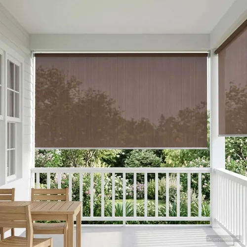 Vanjska roleta 90% blokada UV zraka Sivosmeđa 200 x 230 cm HDPE - Sivosmeđa 200 x 230 cm Cijena