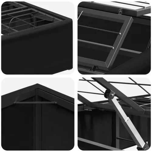 Električni podesivi okvir kreveta Crna 200 x 70 x 33,5 cm Čelik - Crna 70 x 200 cm Cijena