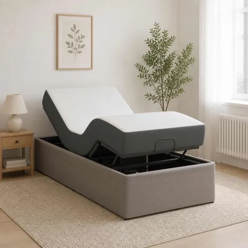 Električni podesivi okvir kreveta Sivosmeđa 200 x 70 x 33,5 cm - Sivosmeđa 70 x 200 cm Cijena