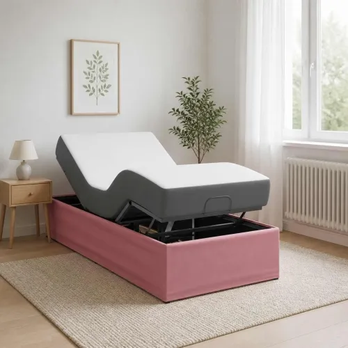 Električni podesivi okvir kreveta Ružičasta 200 x 70 x 33,5 cm - Ružičasta 70 x 200 cm Cijena