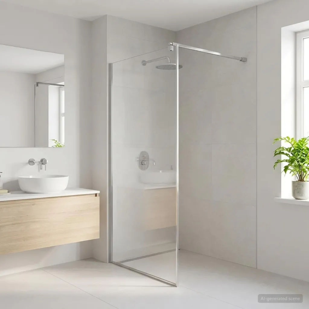 Potporna šipka za tuš vrata 70-120 cm za staklo od 6/8 mm Krom - Krom