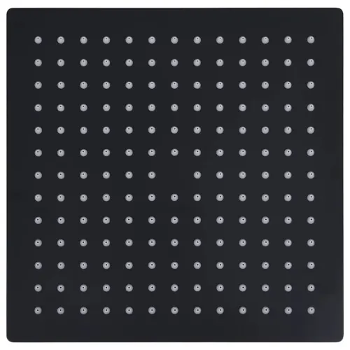 Glava za tuš od nehrđajućeg čelika 25 x 25 cm četvrtasta crna - Crna 25 x 25 cm 1 Crna Cijena