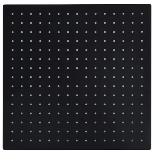 Glava za tuš od nehrđajućeg čelika 40 x 40 cm četvrtasta crna - Crna 40 x 40 cm Cijena