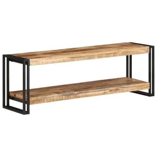 TV ormarić 120 x 30 x 40 cm od grubog drva manga - Crna 120 cm masivno drvo manga Cijena