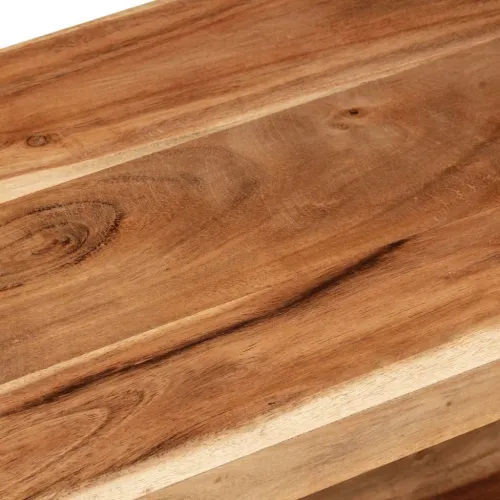 TV ormarić 120 x 30 x 40 cm od masivnog bagremovog drva - Crna 120 cm Masivno bagremovo drvo Cijena