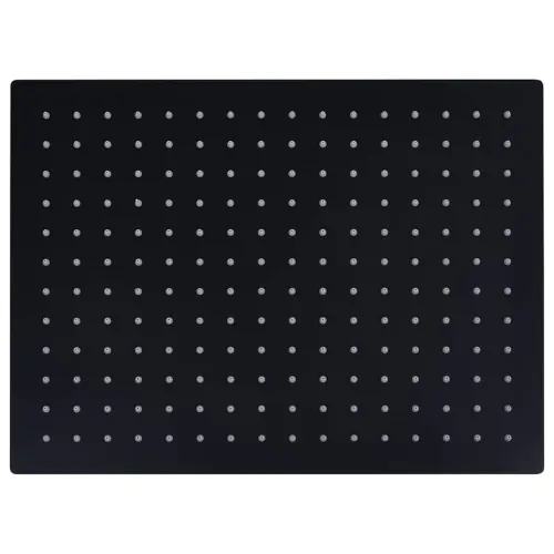 Glava za tuš od nehrđajućeg čelika 40 x 30 cm pravokutna crna - Crna 40 x 30 cm Cijena