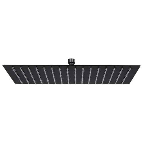 Glava za tuš od nehrđajućeg čelika 40 x 30 cm pravokutna crna - Crna 40 x 30 cm Cijena