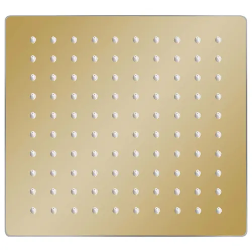 Glava za tuš od nehrđajućeg čelika 20 x 20 cm četvrtasta zlatna - Zlatno 20 x 20 cm Cijena