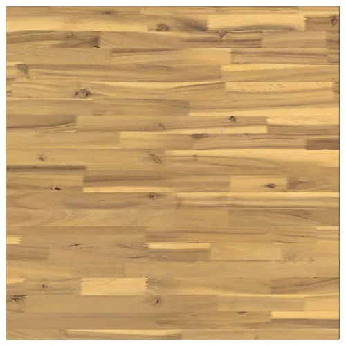 Kvadratni blagovaonski stol 70 x 70 x 75 cm Čvrsto drvo akacije - Izbijeljena i crna 70 x 70 x 75 cm Četvrtasto Cijena