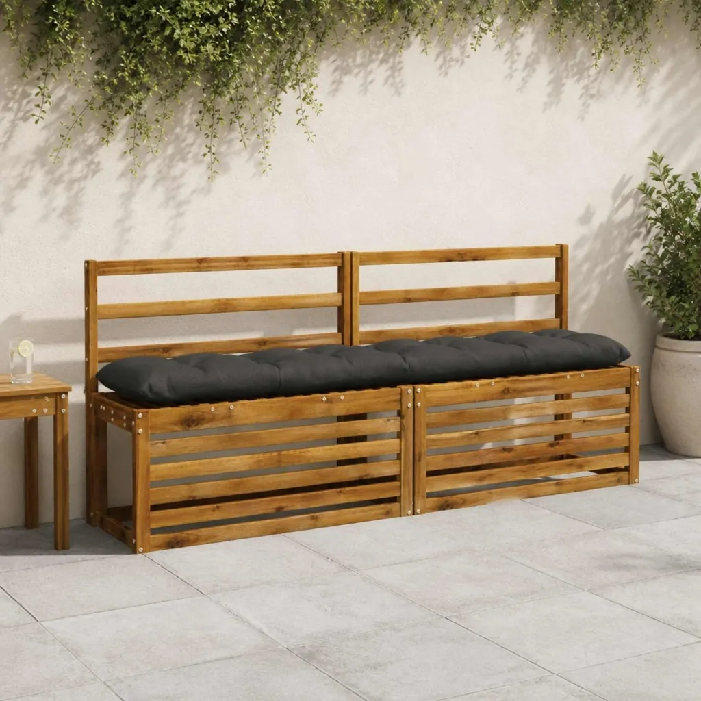 Jastučić za klupu VIANEN 100% poliester Antracit - Antracit 170 x 30 x 12 cm