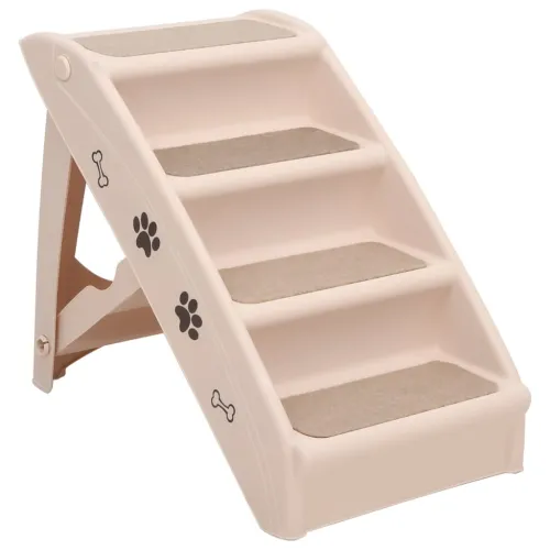 Sklopive stepenice za pse krem 62 x 40 x 49,5 cm - Krema Krema Cijena