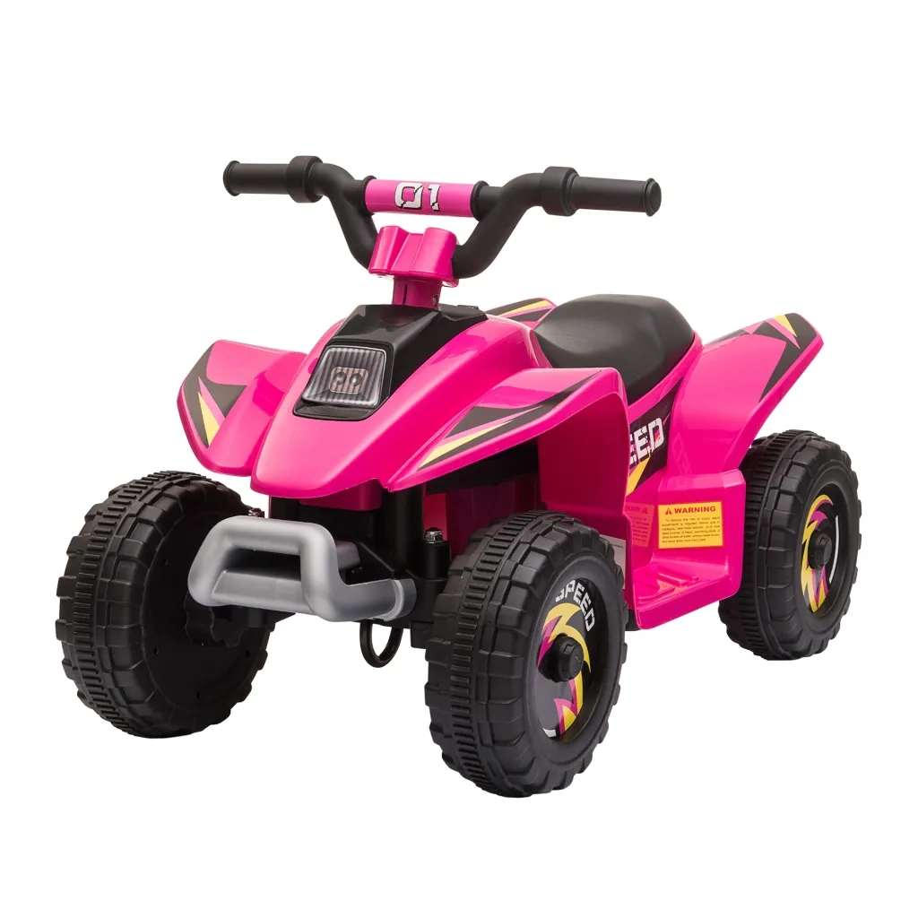 Dječji električni quad 6V s funkcijom vožnje naprijed i nazad za djecu od 1 5-3 godine do 20 kg roze boje