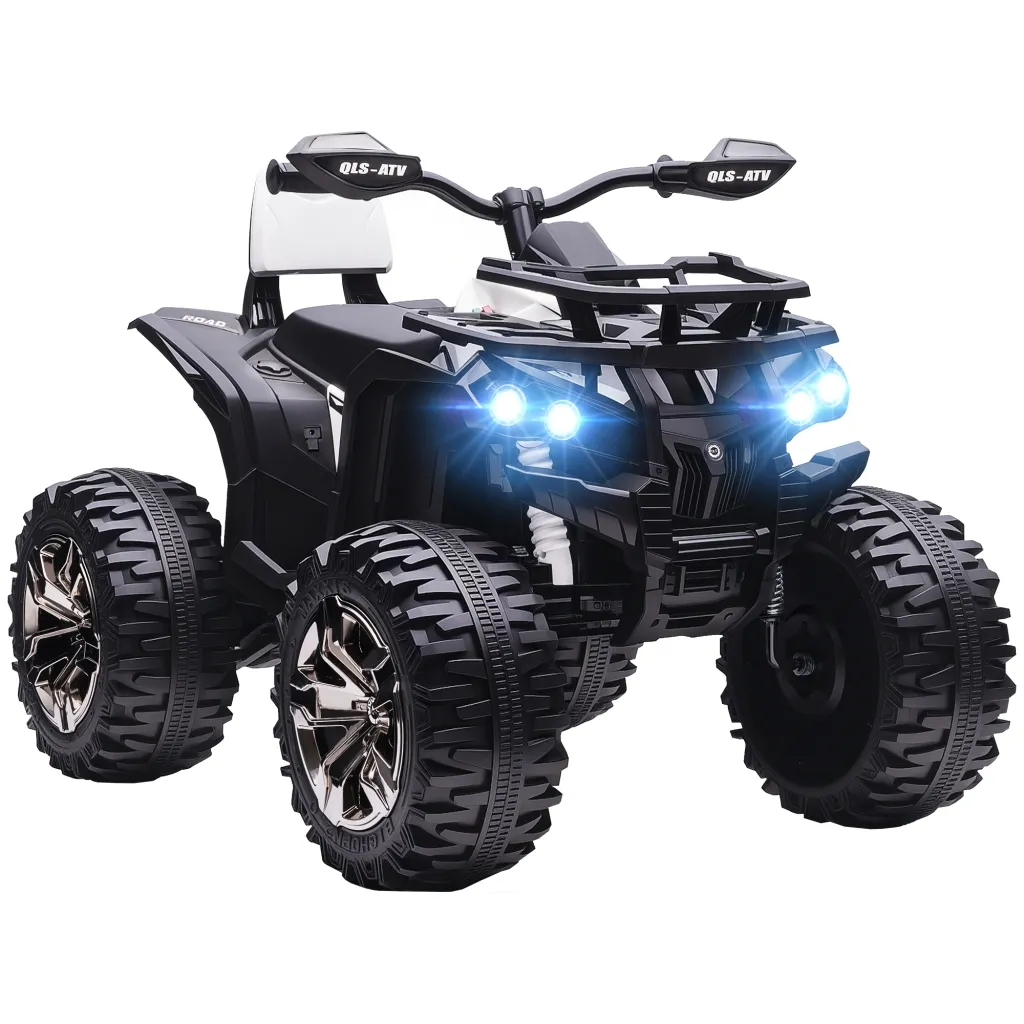 Električni dječji quad 3-8 km/h vrijeme rada 45 min LED prednja svjetla glazbeni player s USB-om za djecu od 3 do 5 godina