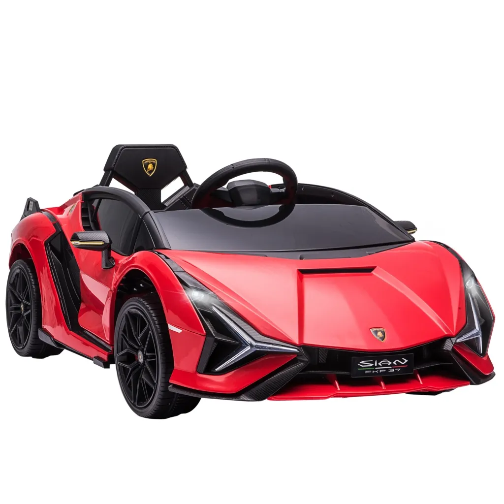 Dječji električni automobil Lamborghini SIAN SUV 12V daljinski 108x62x40 cm metalik crveni