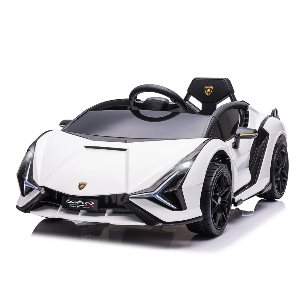Dječji električni automobil Lamborghini SIAN SUV 12V daljinski 108x62x40 cm metalik bijeli