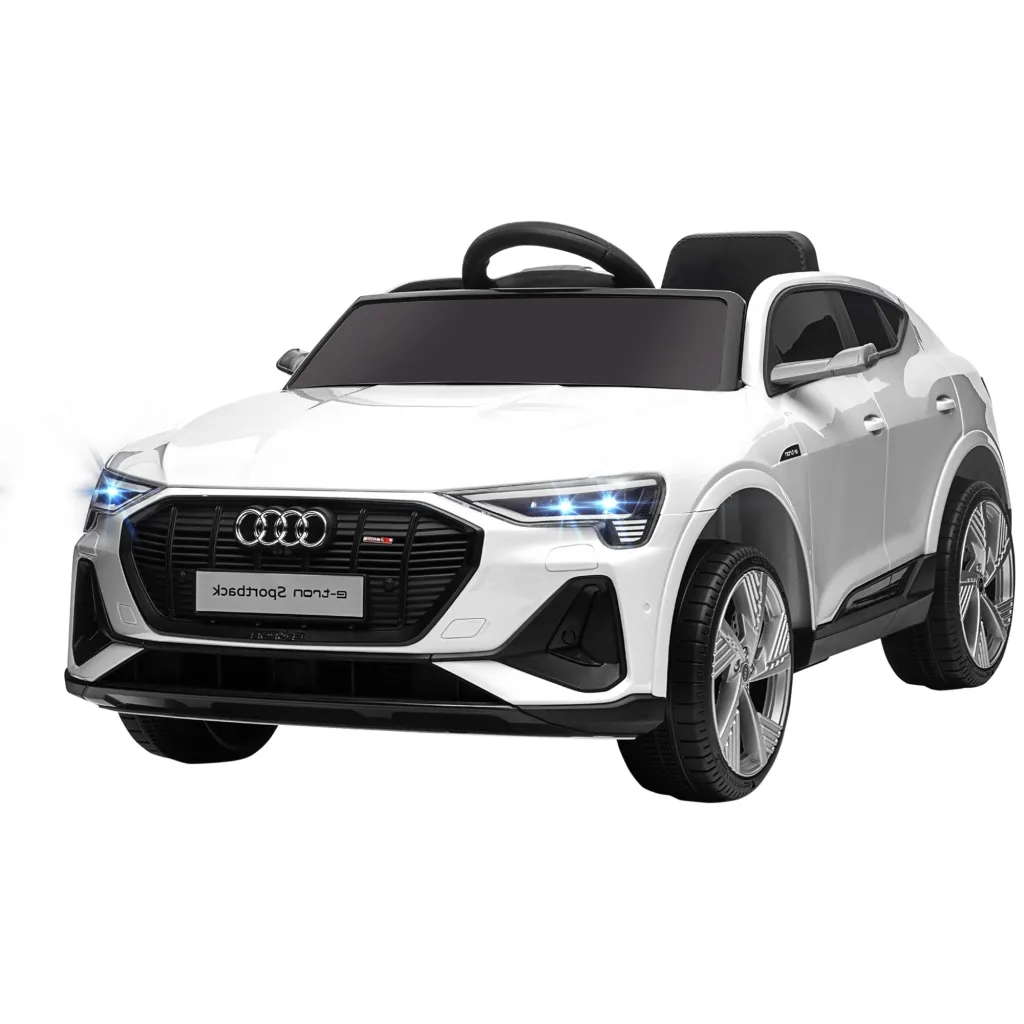 Električni dječji automobil Audi E-tron 12V daljinski upravljač 3-5 godina bijeli