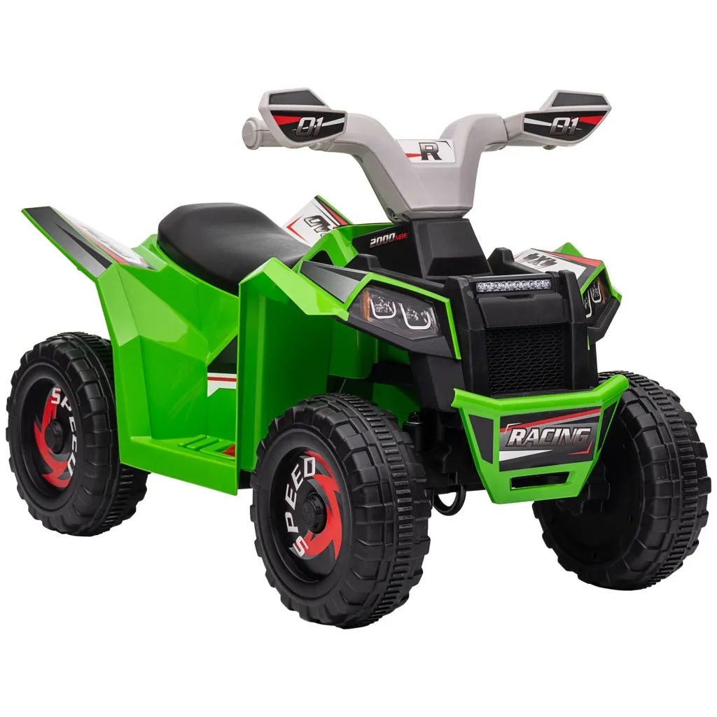 Električni dječji quad 2 5 km/h brzina naprijed i nazad za djecu od 18-36 mjeseci zeleni
