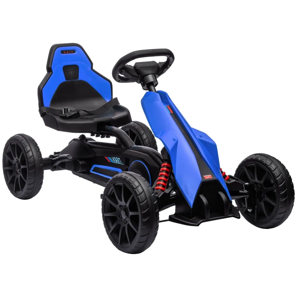 Go-Kart Go-Kart s pedalama za vožnju naprijed i unatrag za djecu od 3 do 8 godina plava
