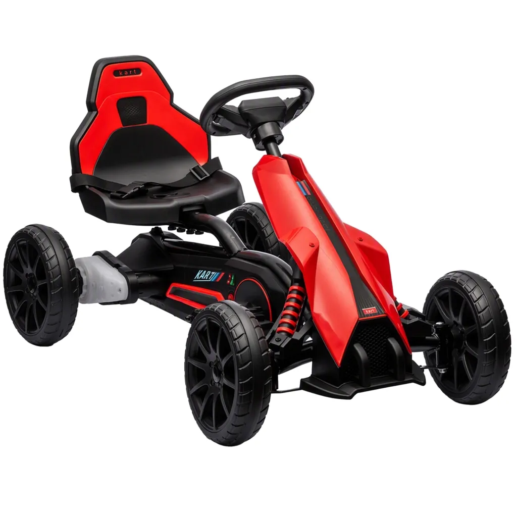 Električni gokart za djecu 3-5 km/h s podesivom brzinom u 2 smjera sigurnosnim pojasom EVA kotačima za djecu od 3-8 godina