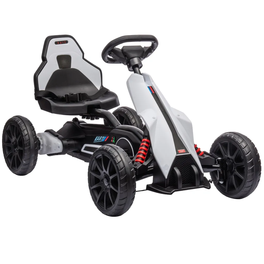 Električni gokart za djecu 3-5 km/h s podesivom brzinom u 2 smjera sigurnosnim pojasom EVA kotačima za djecu od 3-8 godina