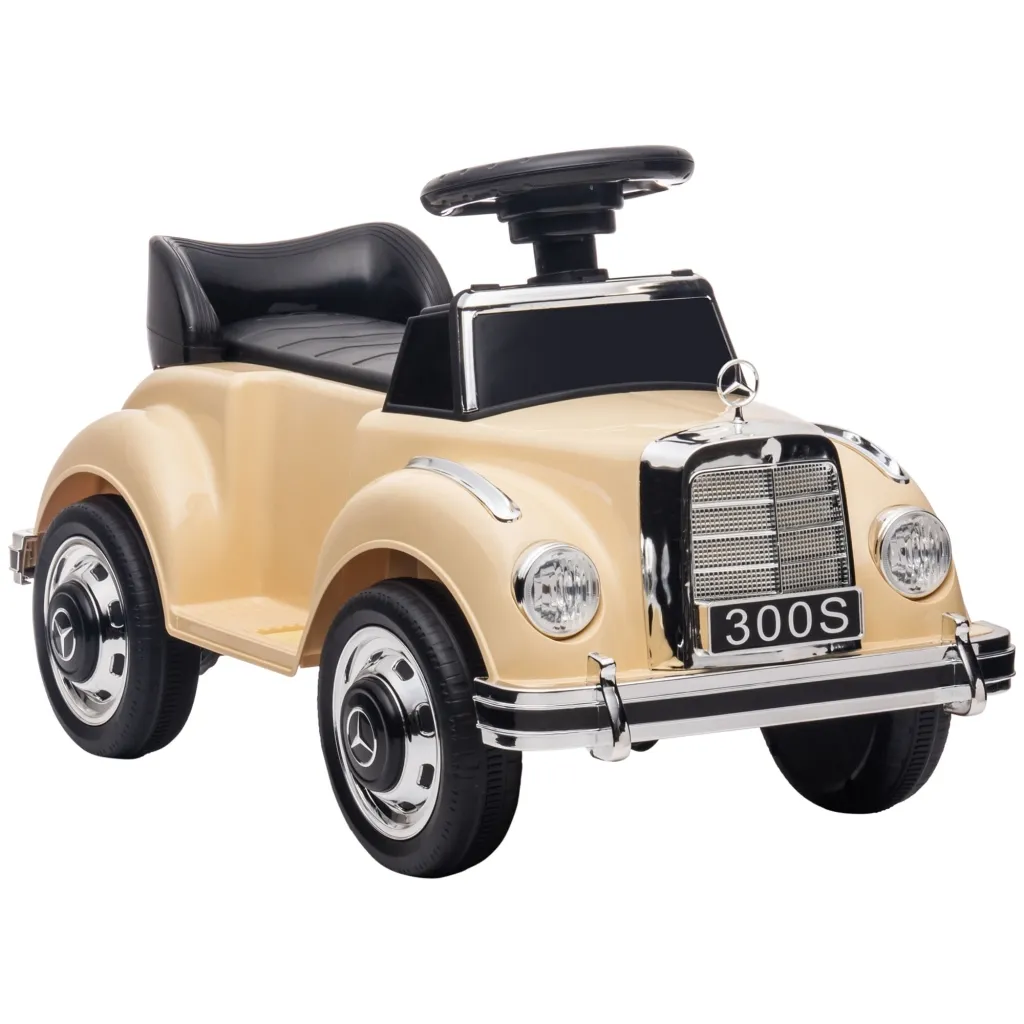 Igračka za vožnju Mercedes Benz Design 300 S bež boje