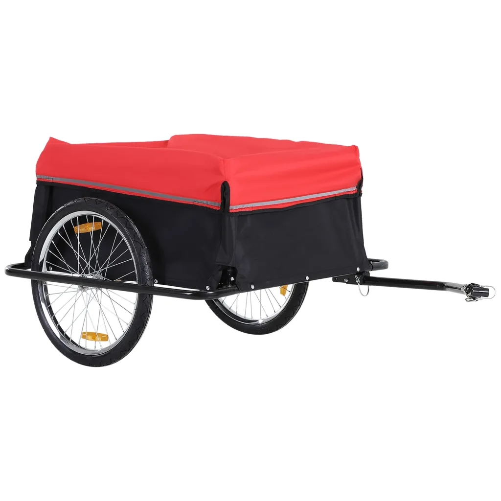 Sklopiva prikolica za bicikl i ručna kolica nosivost 40 kg 140x88x60 cm