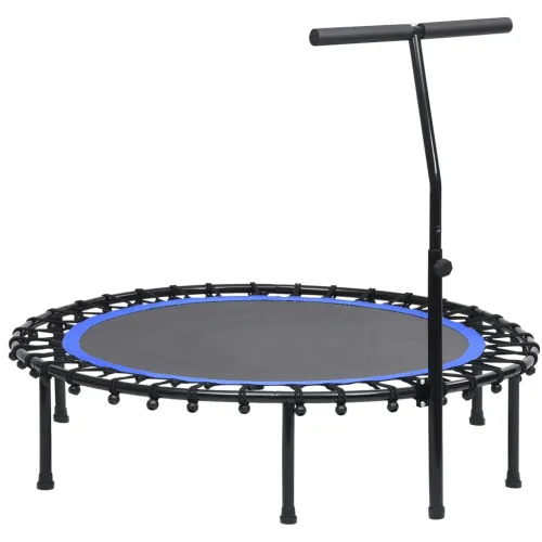 Trampolin za vježbanje s ručkom i sigurnosnim jastučićem 122 cm - 122 cm 1 Sa sigurnosnim jastučićima Okruglo Cijena