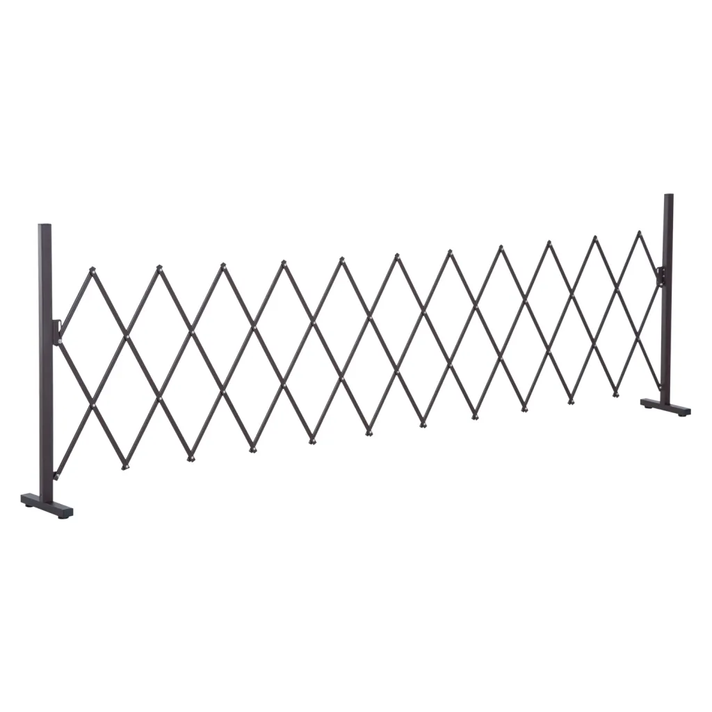 Produžna škarasta vrata/rampa 35-300 cm vrtna aluminijska smeđa V 103 5 cm