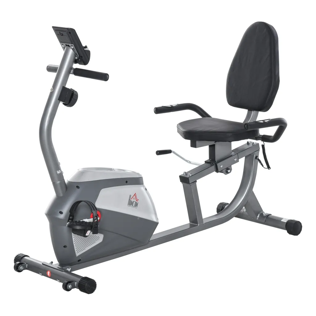 Ležeći sobni bicikl s LCD zaslonom 8 razina otpora do 110 kg