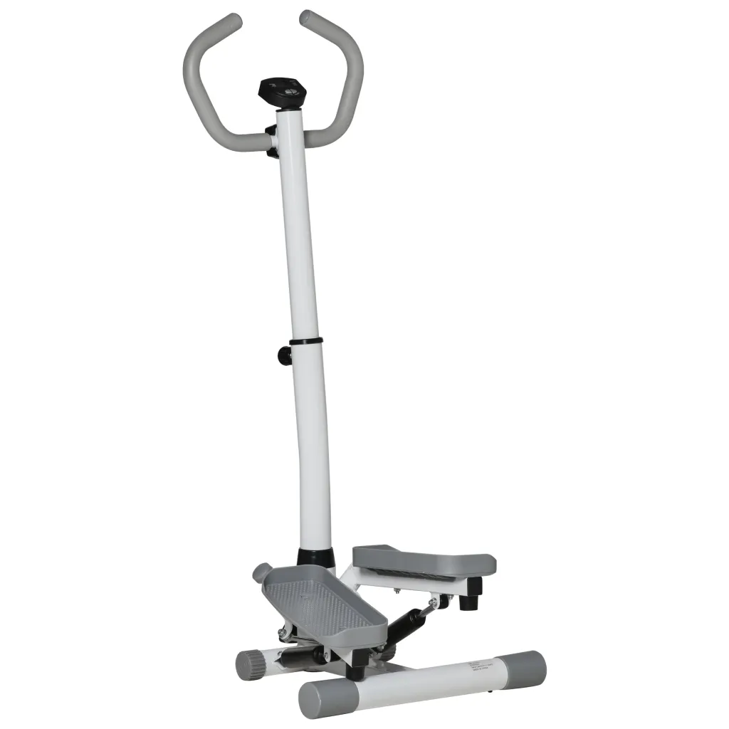 Kućni steper s LCD zaslonom podesiva brzina metalna i ABS konstrukcija 55 x 53 x 118-128 cm