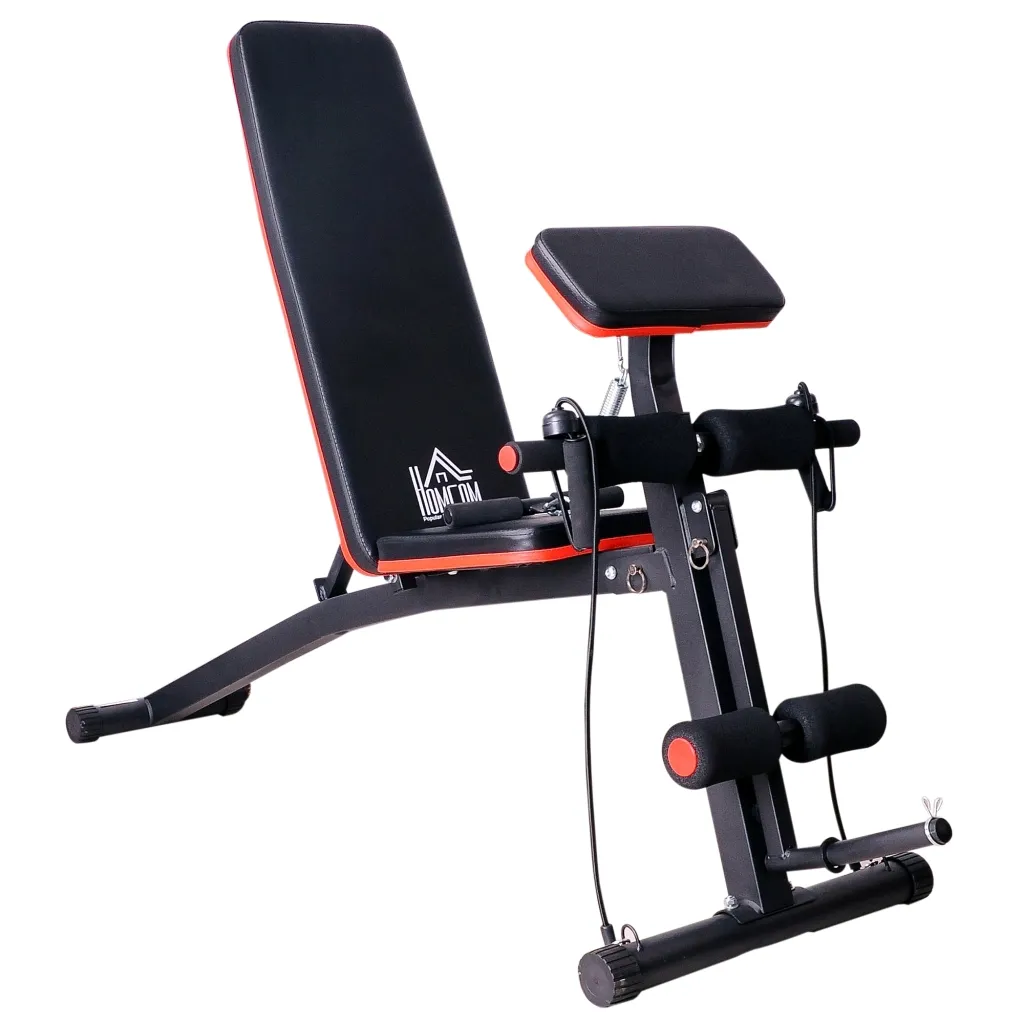 Višenamjenska klupa za utege multi-gym s opružnim podizačem klupa za vježbanje težina do 120 kg crna 54 x 160 x 106 cm