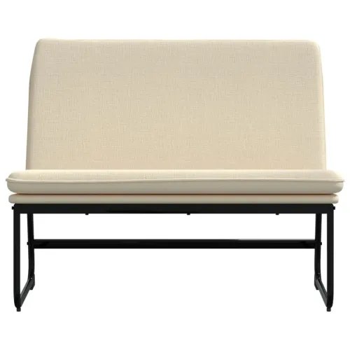 Klupa krem 100 x 75 x 76 cm od tkanine - Krema Cijena