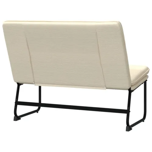 Klupa krem 100 x 75 x 76 cm od tkanine - Krema Cijena