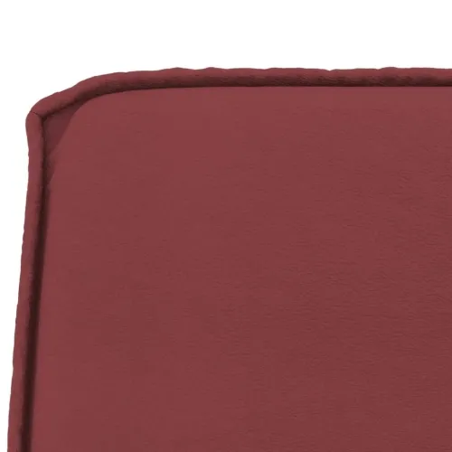 Klupa crvena boja vina 100 x 75 x 76 cm od umjetne kože - boja crnog vina Cijena