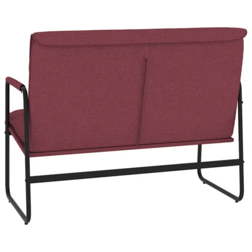 Klupa crvena boja vina 100x64x80 cm od tkanine - boja crnog vina Cijena