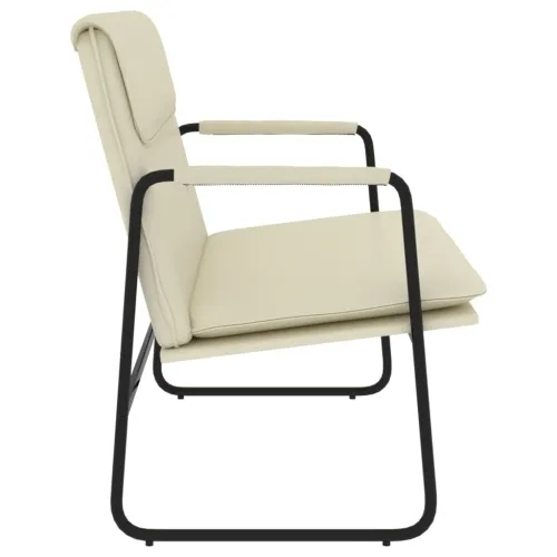 Klupa krem 100 x 64 x 80 cm od umjetne kože - Krema Cijena