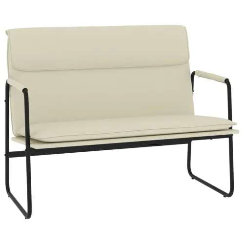 Klupa krem 100 x 64 x 80 cm od umjetne kože - Krema Cijena