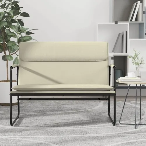Klupa krem 100 x 64 x 80 cm od umjetne kože - Krema Cijena