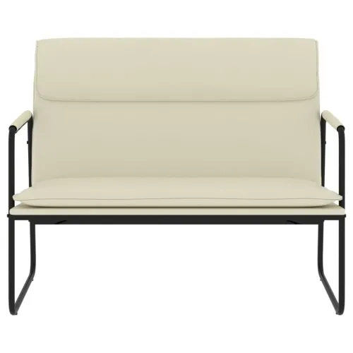Klupa krem 100 x 64 x 80 cm od umjetne kože - Krema Cijena