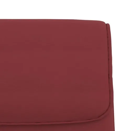 Klupa crvena boja vina 100x64x80 cm od umjetne kože - boja crnog vina Cijena
