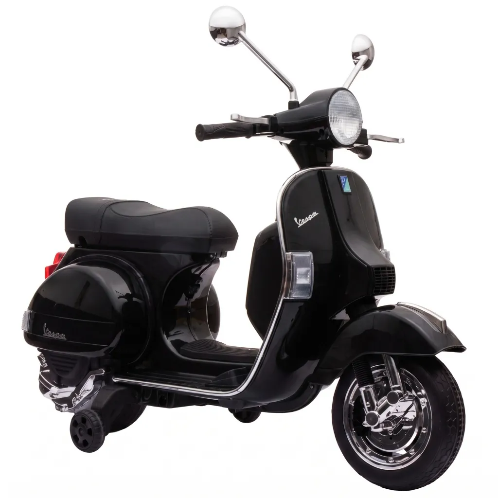 Električni motocikl za djecu Vespa PX150 12V električni motocikl s litijevom baterijom 35W 2 motora s ograničivačem upravljanja 25° za 3-6 godina
