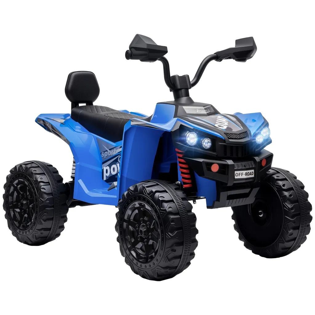 Dječji električni quad 24V električni ATV s 2 sjedala 4-6 km/h dječji quad s litijevom baterijom 2 motora od 120 W ovjes na 4 kotača