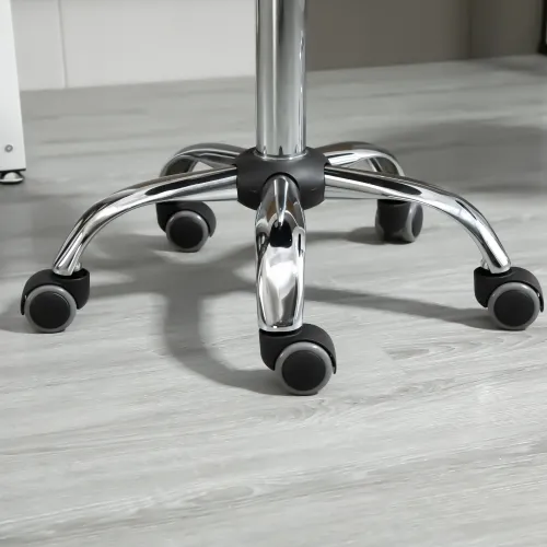 Set od 2 uredske stolice na kotačiće, podesiva visina 48-63 cm, crne Cijena