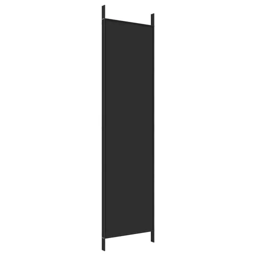 Paravan - Sobna pregrada s 3 panela crna 150 x 200 cm od tkanine- OUTLET - NEPREUZETO Cijena