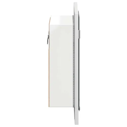 LED kupaonski ormarić s ogledalom bijeli 40x12x45 cm akrilni - Bijela - OUTLET - NEPREUZETO Cijena