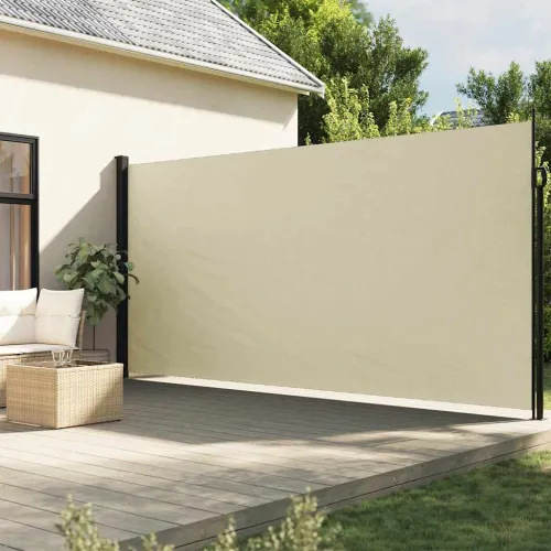 Bočna tenda na uvlačenje krem 200 x 500 cm - OUTLET - NEPREUZETO Cijena