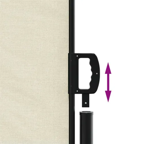 Bočna tenda na uvlačenje krem 200 x 500 cm - OUTLET - NEPREUZETO Cijena