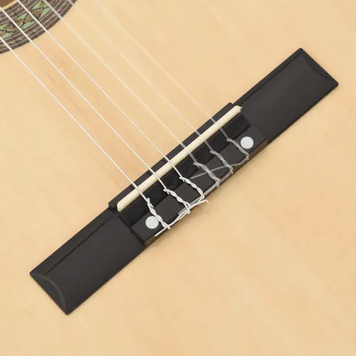 Klasična gitara Western s prorezom, ujednačivačem i 6 žica - Svjetlosmeđa Cijena